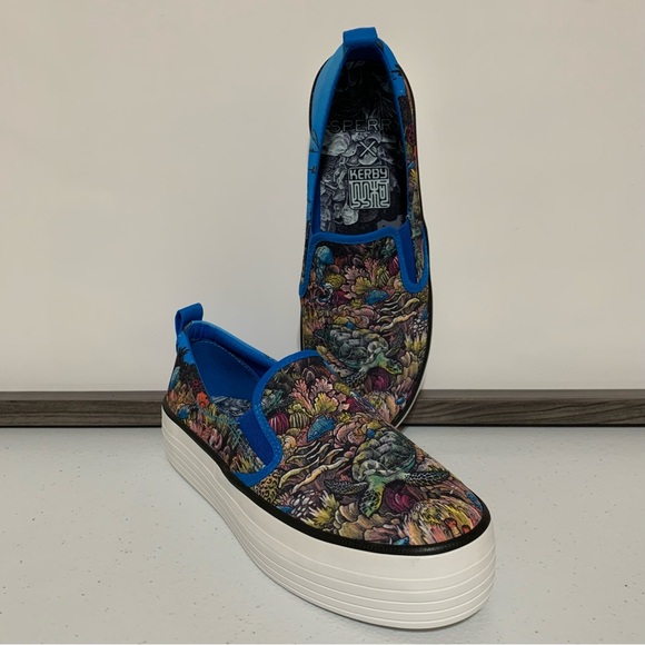 Sperry × Kerby Crest Twin Gore Utopia Platform Slip-On Sneakers-Size 6.5 NWOT - Picture 5 of 13